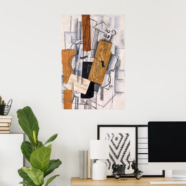Violin och notblad | Georges Braque | Poster (Hemmakontoret)