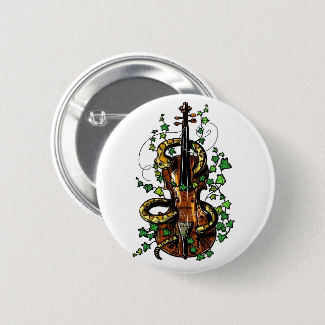 Violin och snake knapp (Framsida & baksida)