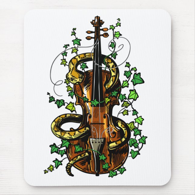 Violin och snake musmatta (Framsidan)