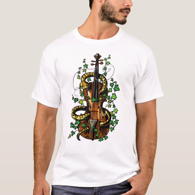 Violin och snake t shirt (Framsida)