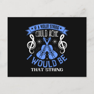 Violin - Om en Violin String kan Ache Vykort