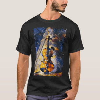 Violin Painting Violinist Music Orchestra String P T Shirt