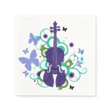 Violin Party Dekorations-Napkins