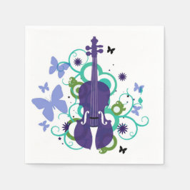 Violin Party Dekorations-Napkins Pappersservett