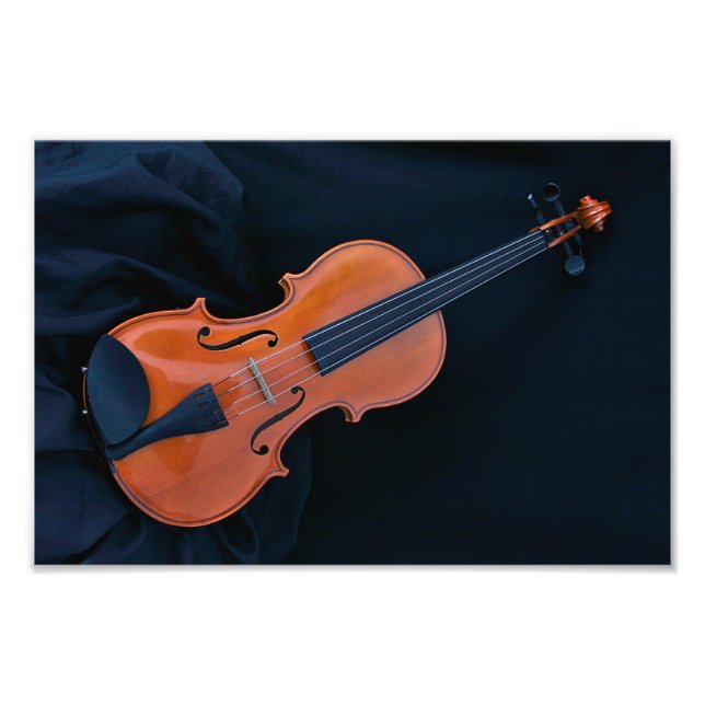 Violin Photo Closeup Fototryck (Framsidan)