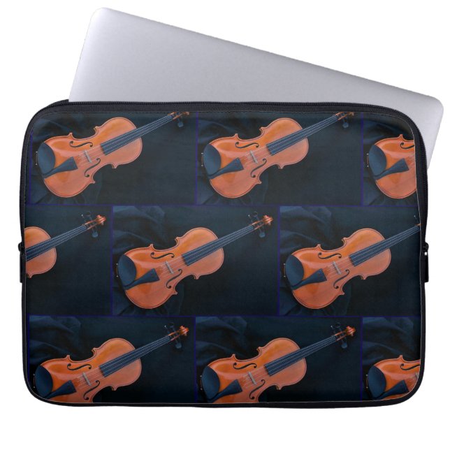 Violin Photo Closeup Laptop Fodral (Framsidan)