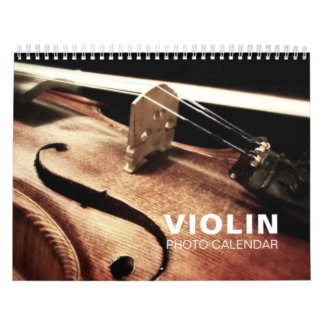 Violin Photo Wall Calendar Kalender (Omslag)