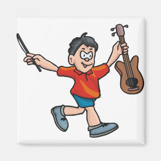 Violin Player Magnet
