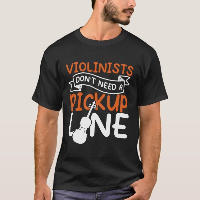 Violin Player Teacher Violinist T Shirt (Framsida)