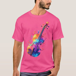 Violin Player Tie-Dye Violinist Musical Instrument T Shirt