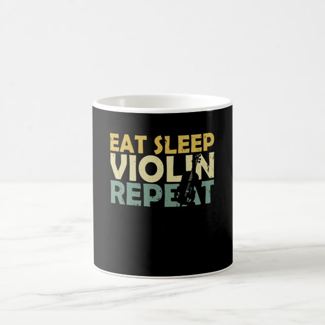 Violin Retro Kaffemugg (Center)