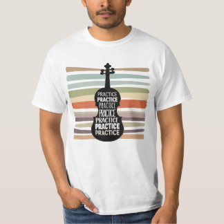 violin retro t shirt