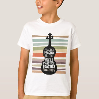 violin retro t shirt