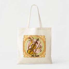 Violin Rhythm-totebag Tygkasse