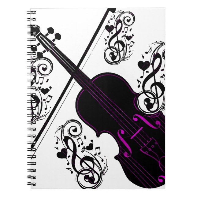 Violin, Rocking love_ Anteckningsbok (Framsidan)