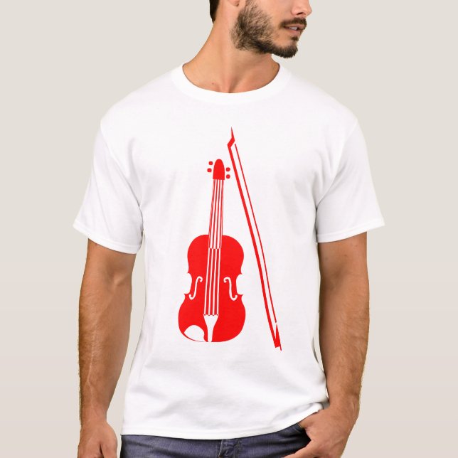 Violin - Röd T-shirt (Framsida)