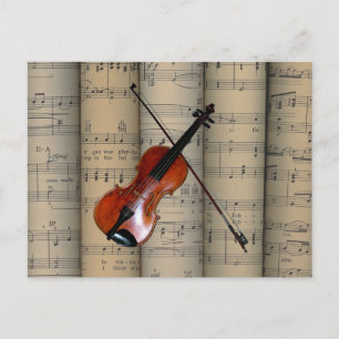 Violin ~ Rolled Lakan Music Background ~ Musical Vykort