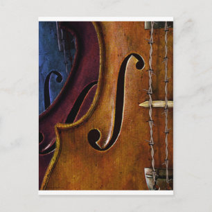 Violin-sammansättning Vykort