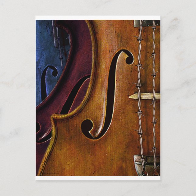 Violin-sammansättning Vykort (Framsida)