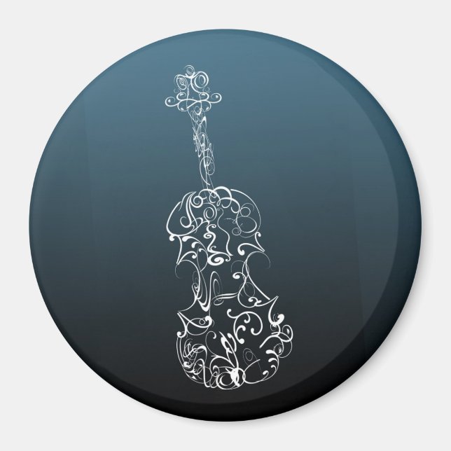 Violin Scrawl Magnet (Framsidan)