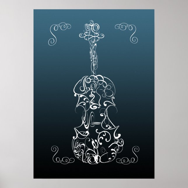 Violin Scrawl Poster (Framsidan)