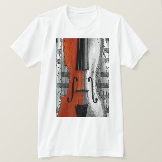 Violin Shirt Tee (Design framsida)