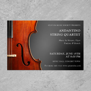 Violin Skäl String Quartet Concert Flygblad