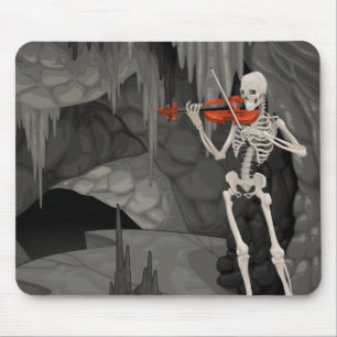 violin skelett musmatta