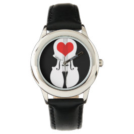 Violin Sleek Red and Black Wrist Watch Armbandsur