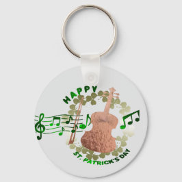Violin St. Patrick's day Keychain Nyckelring