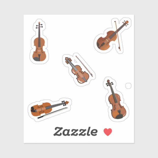 Violin Sticker Klistermärken (Ark)