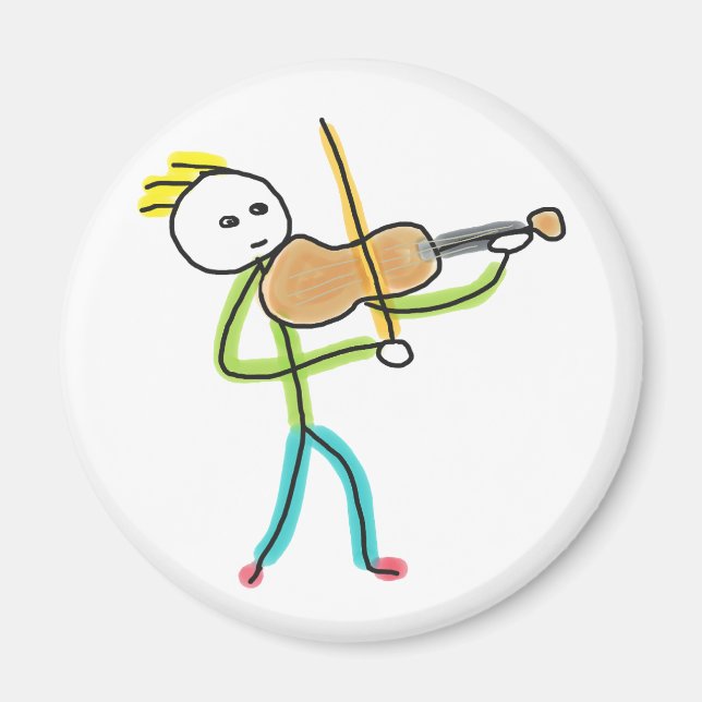 Violin Stickman Magnet (Framsidan)