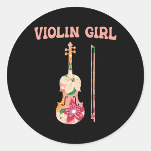 Violin Stringed Musical Instrut Violin Runt Klistermärke