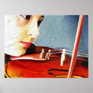 "Violin Student" Poster