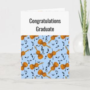 Violin Studenten Card Tack Kort