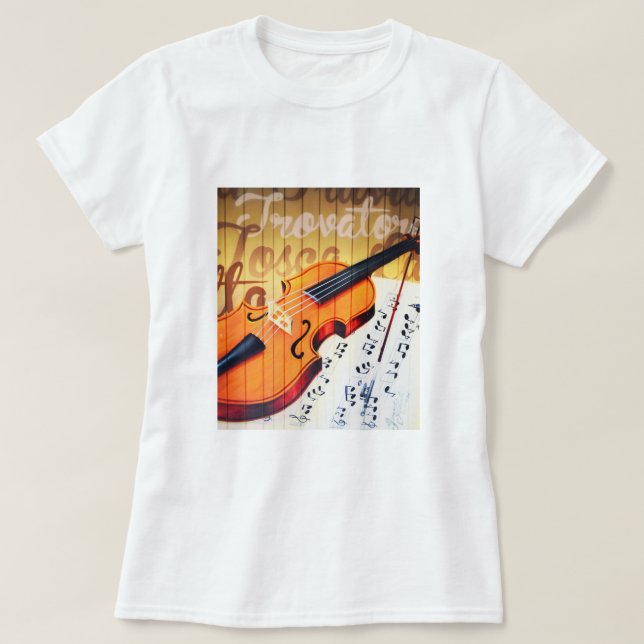 Violin T Shirt (Design framsida)