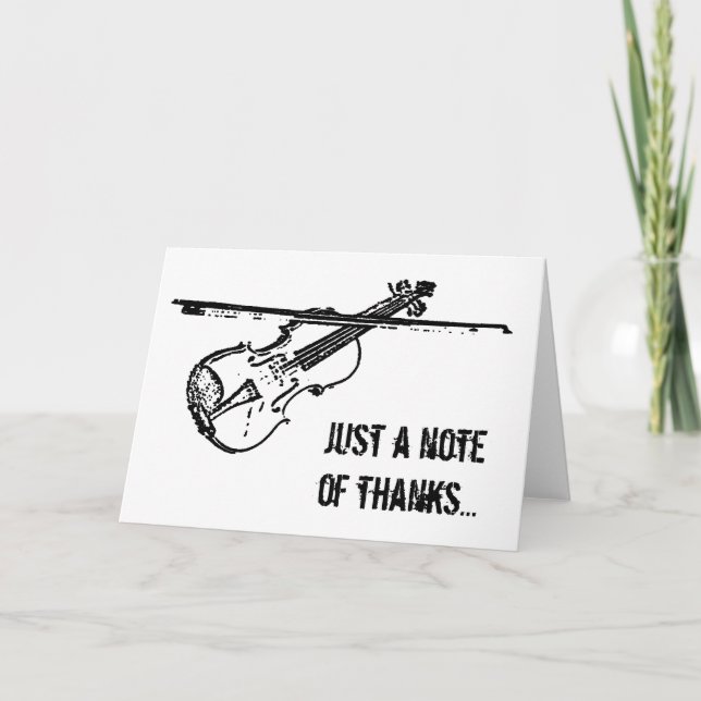 Violin Tack Greeting Card (Framsida)