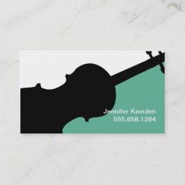 Violin Teacher Player Studio Music Musician Visitkort