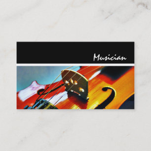 Violin Teacher Player Studio Music Musician Visitkort