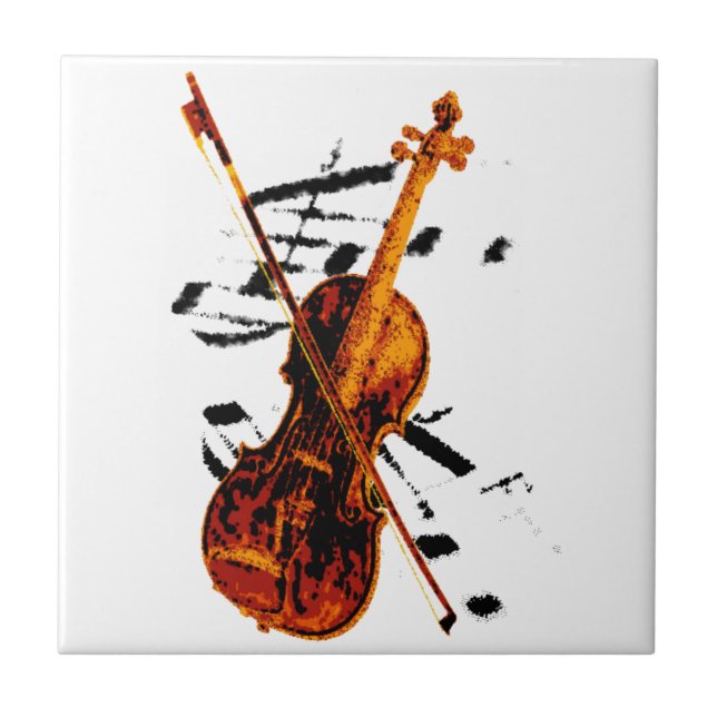 Violin Tile Kakelplatta (Framsidan)