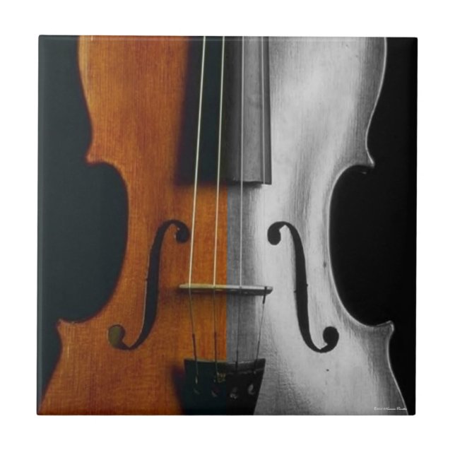 Violin Tile Kakelplatta (Framsidan)