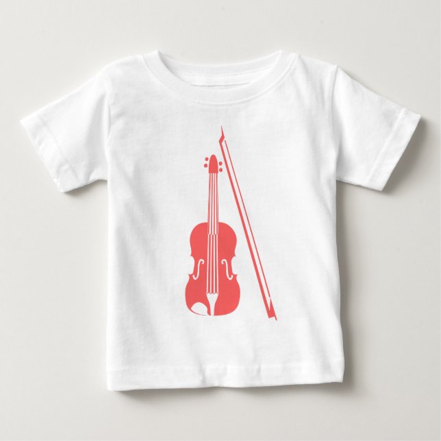 Violin - Tropisk Rosa T-shirt (Framsida)