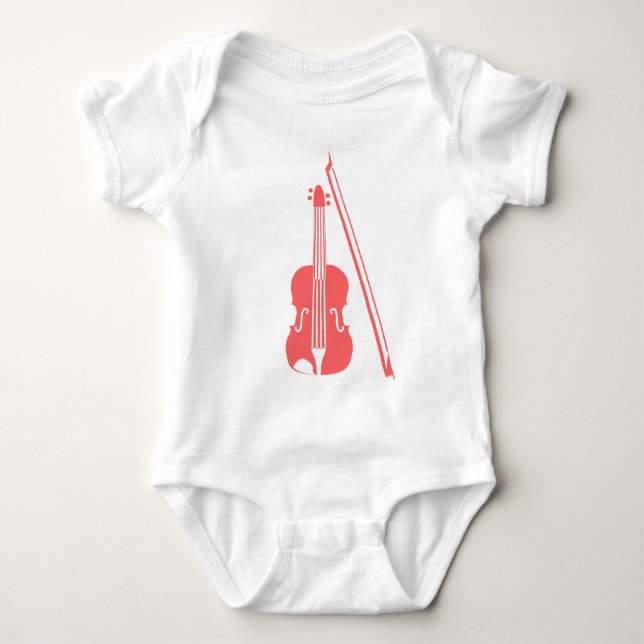 Violin - Tropiskt Rosa Tee (Framsida)