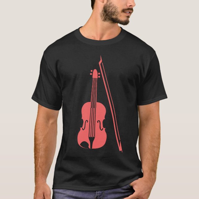 Violin - Tropiskt Rosa Tee (Framsida)