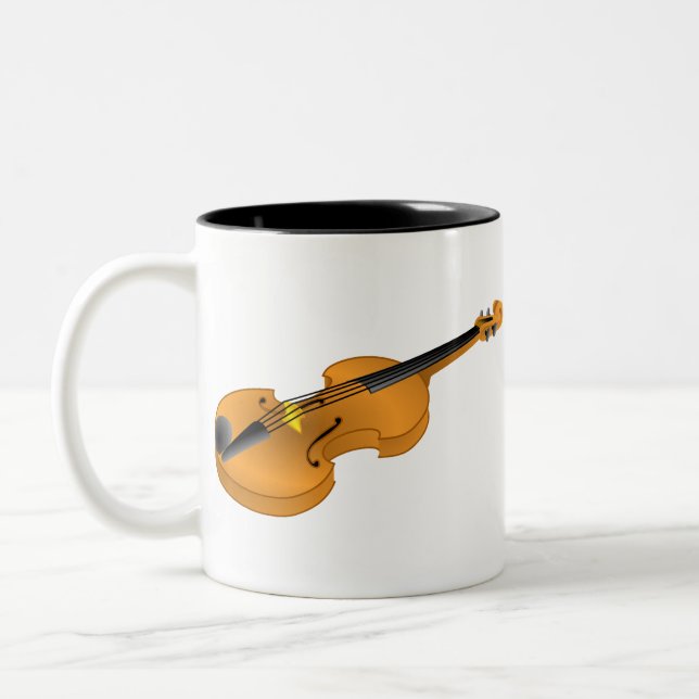 Violin Två-Tonad Mugg (Vänster)