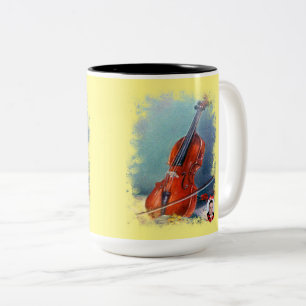 Violín Två-Tonad Mugg
