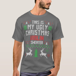 Violin Ugly jul Sweater T Shirt