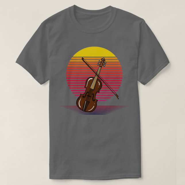 Violin Vapor T Shirt (Design framsida)