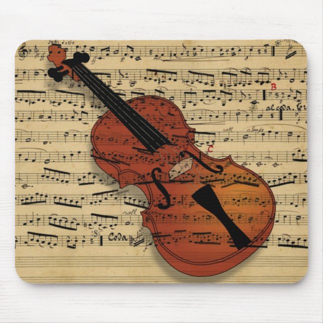 Violin Vintage Music Musmatta (Framsidan)