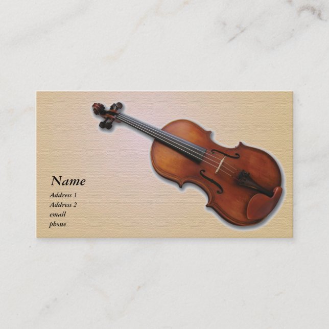 Violin/Viola, Affärskort Visitkort (Framsida)